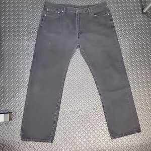 Levi 505 Men's Jeans Size 42x32 Black Wash